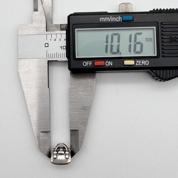 Pandora Bracelet Charm Set 6.5" with Rose Gold Sea Turtle Zirconia Purse Jem - Picture 8 of 12